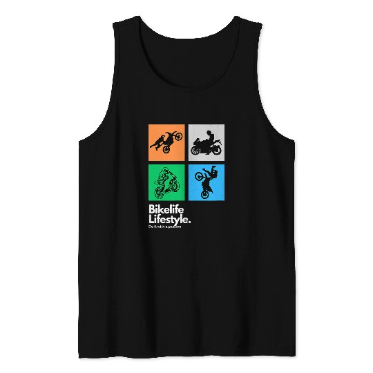 Bikelife Lifestyle Motorcycle Dirtbike Quad Cube Tricks Tank Tops