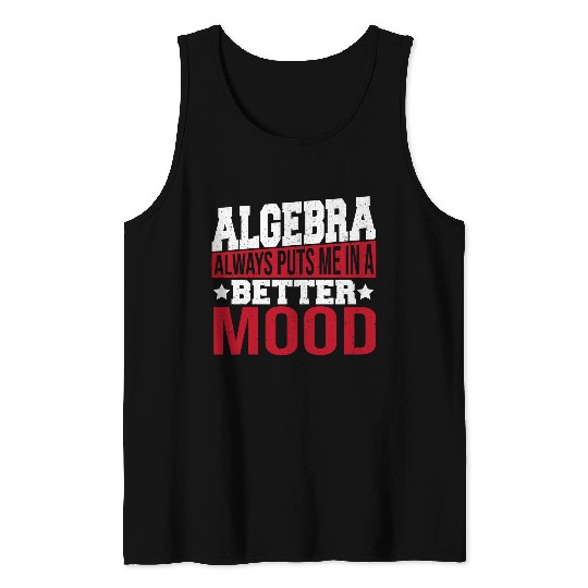 Formulas Math Teacher Algrebra Tank Tops