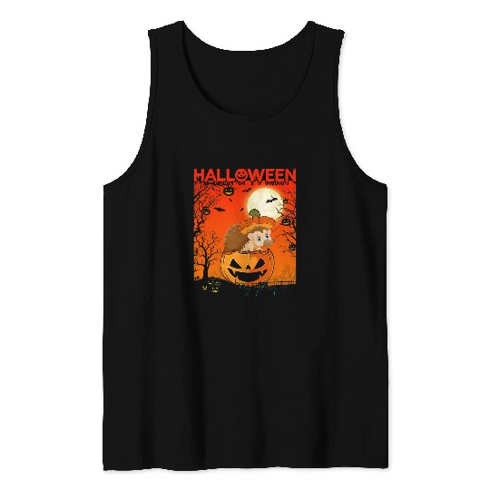 Pumpkin Costume Girls Women Cute Porcupine Halloween Party Tank Tops