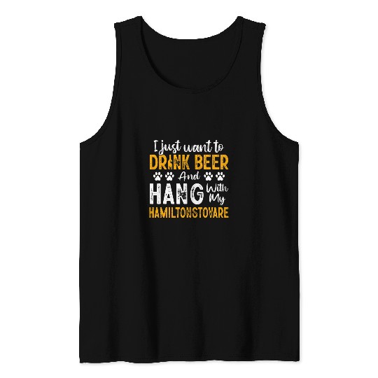 Drink Beer And Hang With My Hamiltonstovare Swedish Foxhound Tank Tops