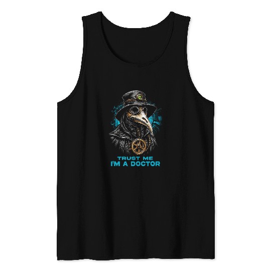 Gothic Plague Doctor Steampunk Style 22 Tank Tops
