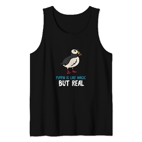 Seabird Lover Is Like Magic Puffin Iceland Animal Sea Parrot Tank Tops