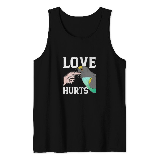 Love Hurts Parrot 2Pet Shop Owner Tank Tops