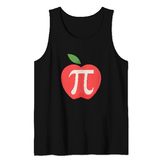 Funny Apple Pie Apple Pi Pi 3 14 Math Teacher Student Design Tank Tops