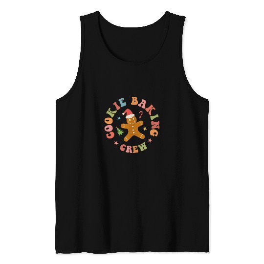 Cookie Baking Crew Christmas Festive Holiday Baking Design Tank Tops