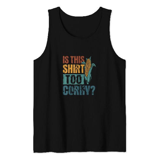 Corn Lover Retro vintages Farmer Maize Enthusiast Tank Tops