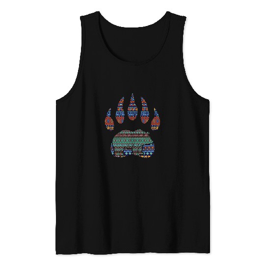 Funny Bear Claw Native American Bear Claw 3 Cute Bears Tank Tops
