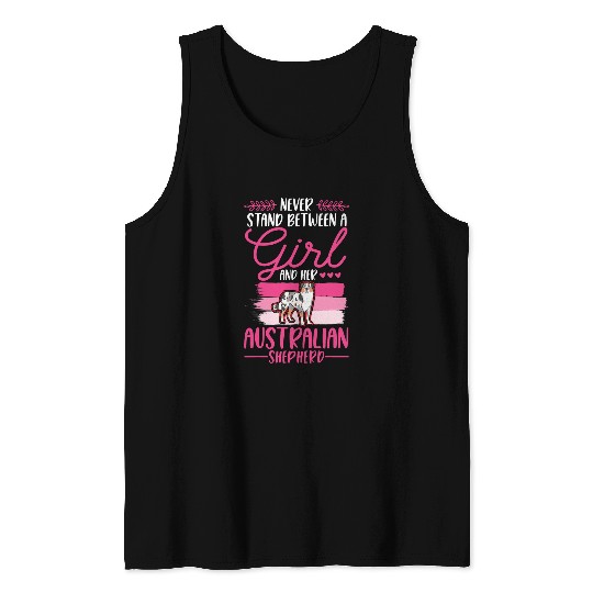 Australian Shepherd Girl Aussie Australian Shepherd Tank Tops