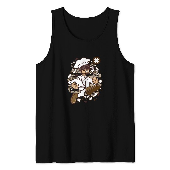 Chef Running Tank Tops