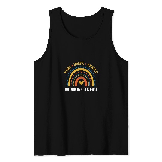 Blessed Wedding Officiant Ordained Minister Tank Tops
