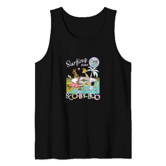 Surf Life ScoobyDoo and Shaggy Surfing Time Tank Tops