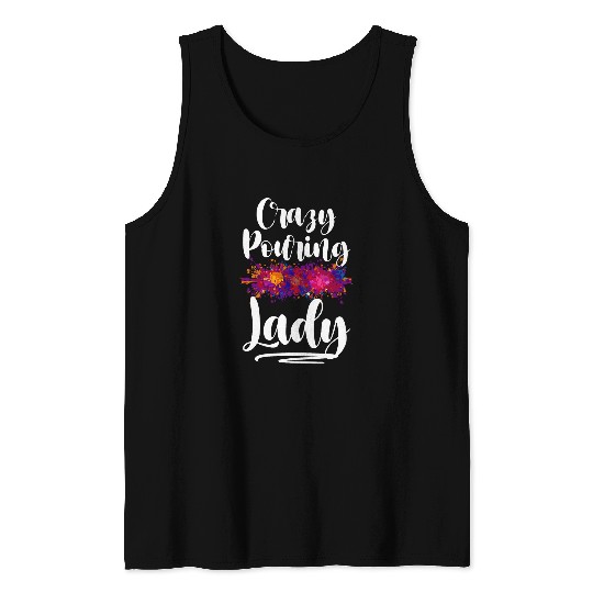 fluid art acrylic painting and funny acrylic painter 2 Tank Tops