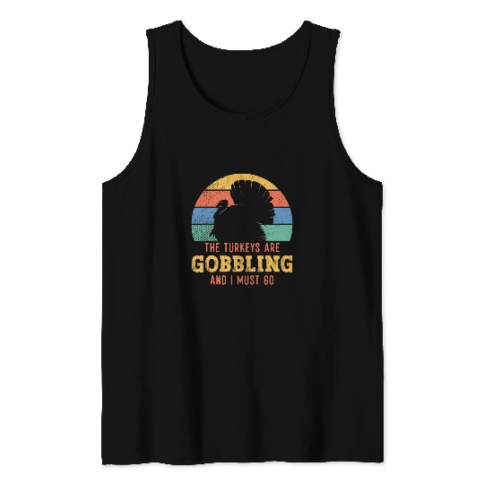 Retro vintages Turkey Hunting Turkey Hunter Tank Tops