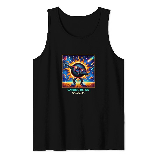 Dabbings Total Solar Eclipse Gander Newfoundland Canada 1 Tank Tops