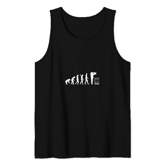 Evolution Of Beekeeper Beehive Apiculture Honey Nature Bee Tank Tops