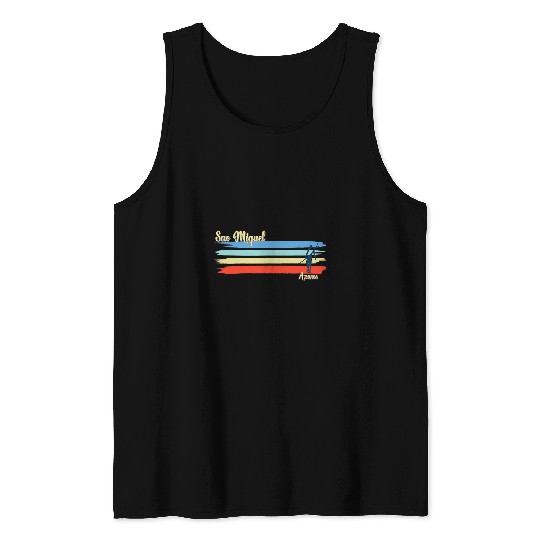 Surf Life Sao Miguel Azores Surfing Beach Tank Tops