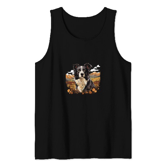 Border Collie Dog Border Collie 8 Tank Tops
