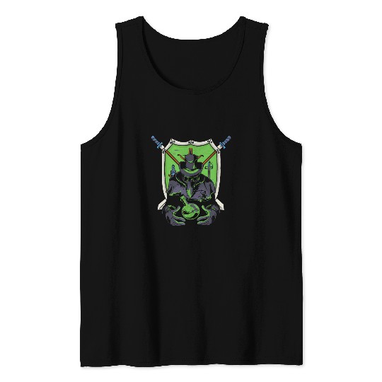 Goth Plague Doctor Steampunk Medieval Physician Gothic Tank Tops
