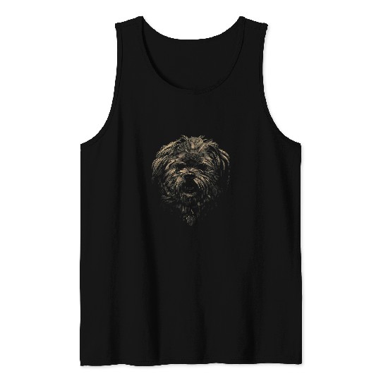 Shih Tzu Dog Portrait 2 Tank Tops