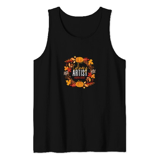 Gobble Squad Culinary Artist Funny Thanksgiving Day Matching 1 Tank Tops