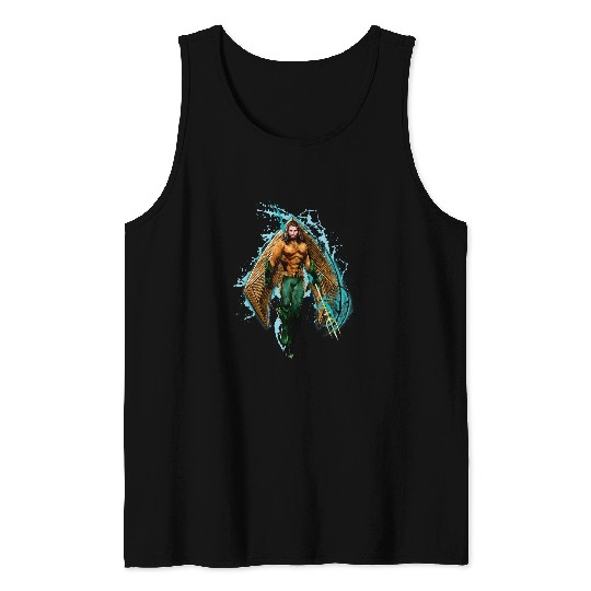 Aquaman Movie Logo with Aquaman Tank Tops