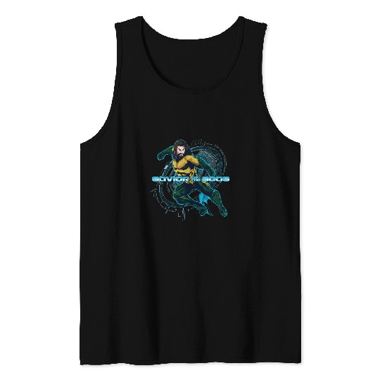 Aquaman Movie Savior of the Seas Punch Tank Tops