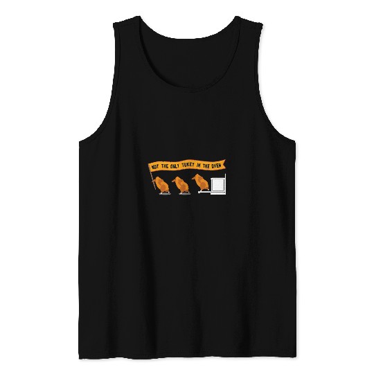 Thanksgiving pregnant maternity expecting Mothers Mum Mom Tank Tops