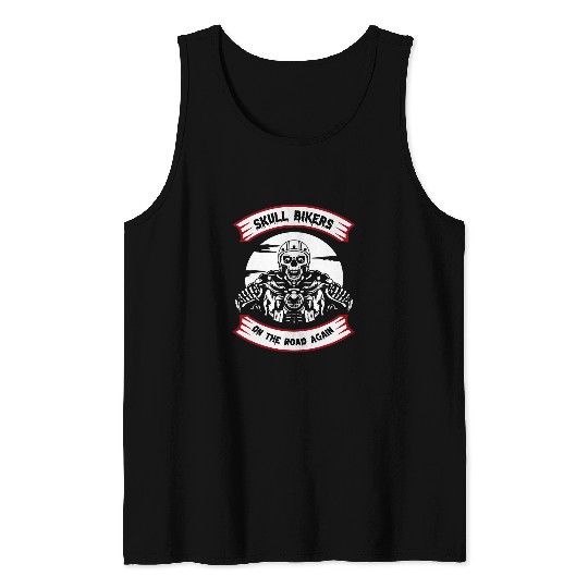 Biker Rider Motorcycle Motocross Road Husband Tank Tops