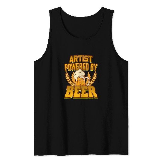 Artist Powered By Beer Tank Tops
