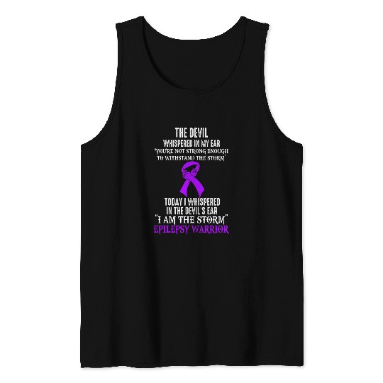 I Am The Storm Epilepsy Awareness Warrior Tank Tops