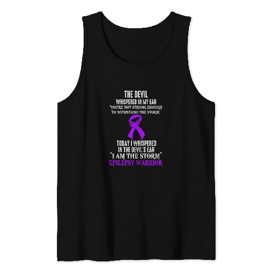 I Am The Storm Epilepsy Awareness Warrior Tank Tops