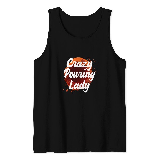 fluid art acrylic painting and funny acrylic painter 4 Tank Tops