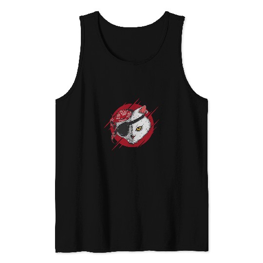 Kids Cat Pirate 24 Tank Tops
