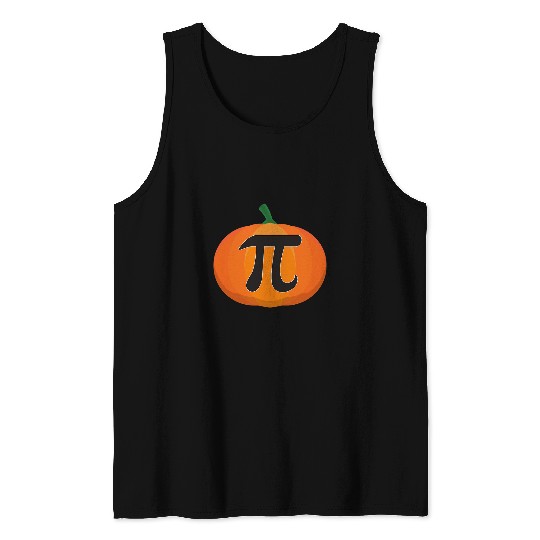 Pi Day Funny Graphic Pumpkin Pie Math Lovers Halloween Boys Tank Tops
