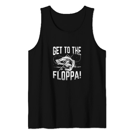 Fishing Nature Ocean Hook Fun Design Fishing Sport Fisher Tank Tops