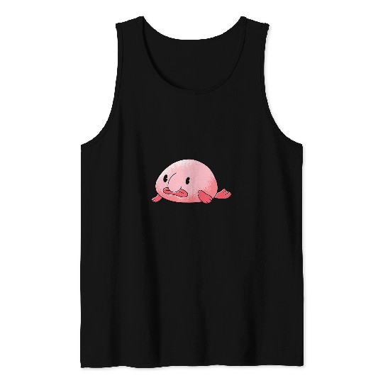 Blob Fish Blobfish Ugly Sad Cute Kawaii Animal Art Tank Tops