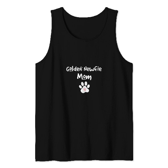 Golden Newfie Mom Golden Retriever Newfoundland Mix Breed Tank Tops