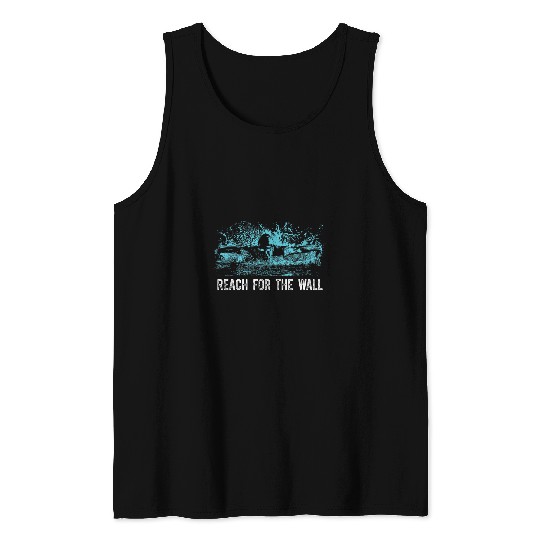 Swimming Pool Reach for the Wall Athletic Pool Swimmer Tank Tops