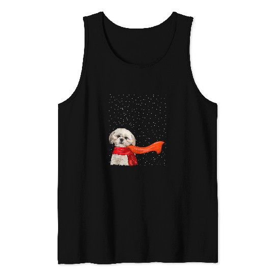 Shih Tzu Dog Winter Christmas Sweater xmass Pet Dog Tank Tops