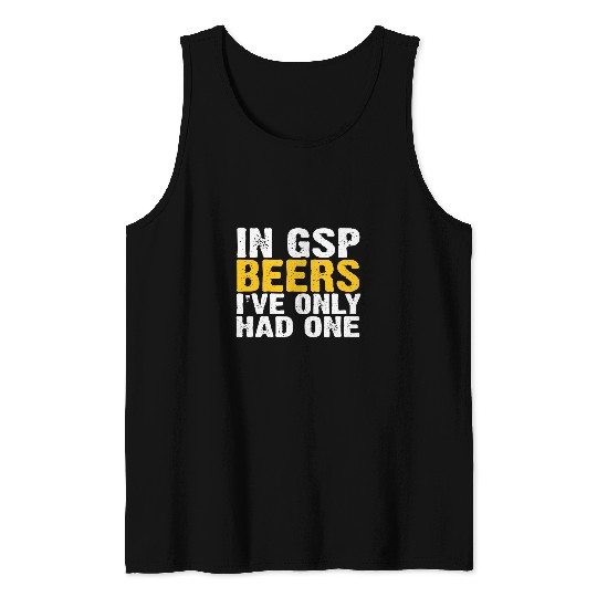 Funny German Shorthair Pointer I GSP DAD I BEER LOVER 1 Tank Tops