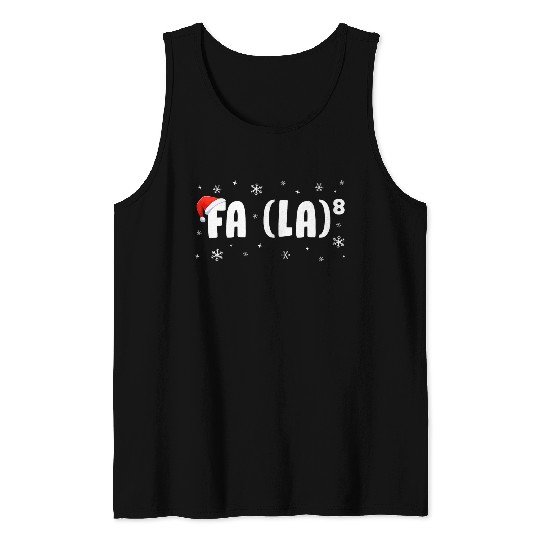 Fa La 8 Math Teachers students Fa La La La La Christmas 2 Tank Tops