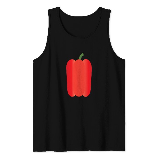 Red Pepper Veggie Vegetable Vegetarian Tank Tops