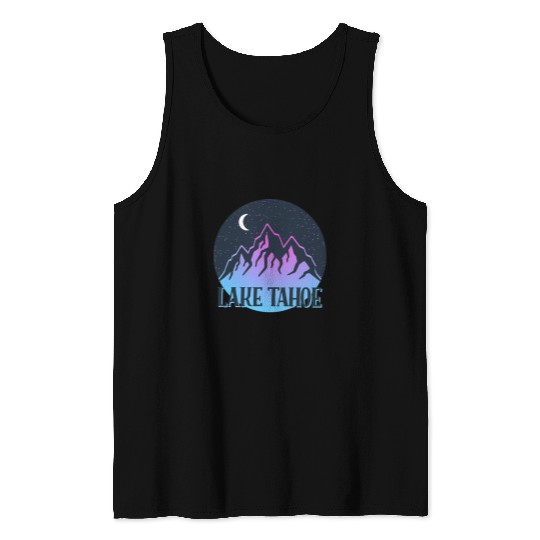 Skiing Ski Lake Tahoe T Outdoor Ski Snowboarding Mountain Resort Tank Tops
