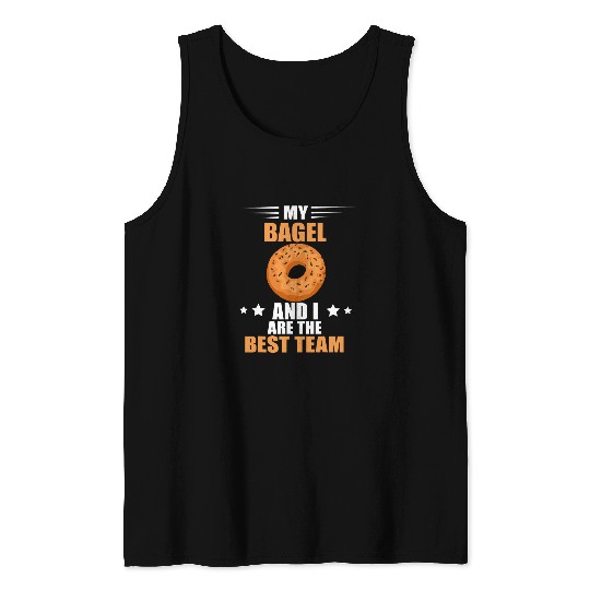 bests Team Bagel Lover Baking Baker Baker Dough Bagel Tank Tops