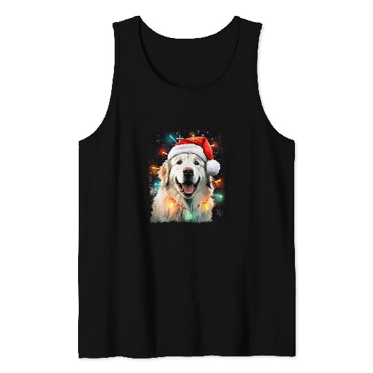 Dog Great Pyrenees Christmas Tank Tops