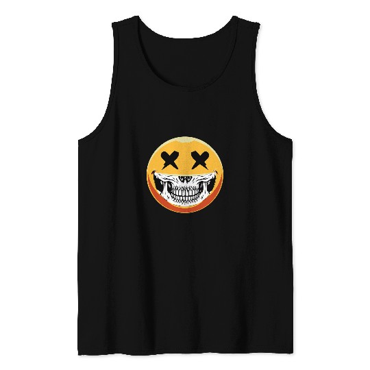 Pumpkin Spider With Spider Web Grusel House Forest 23 Tank Tops