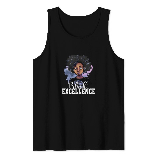 Black Excellence African Pride Black History Month Tank Tops