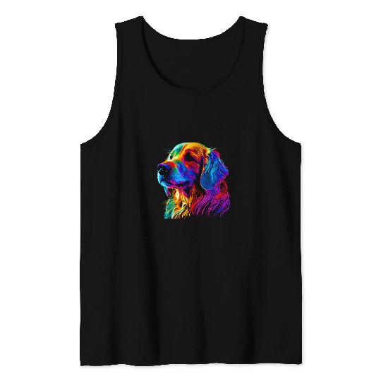 Golden Retriever Designer Tank Tops