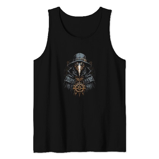 Gothic Plague Doctor Steampunk Style 21 Tank Tops