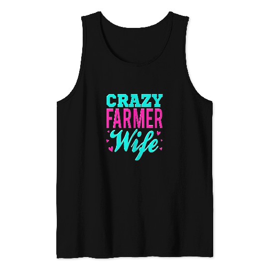 crazys Farmer Wife Farming Farm Boy Tank Tops